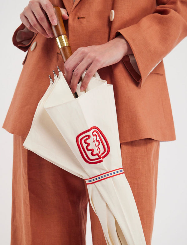 Ines De La Fressange Parapluie écru Antibourrasque X Le Parapluie De Cherbourg