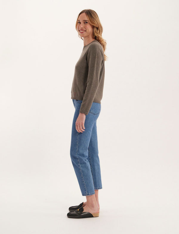 Ines De La Fressange Pull Angelina Laine Et Cachemire Kaki