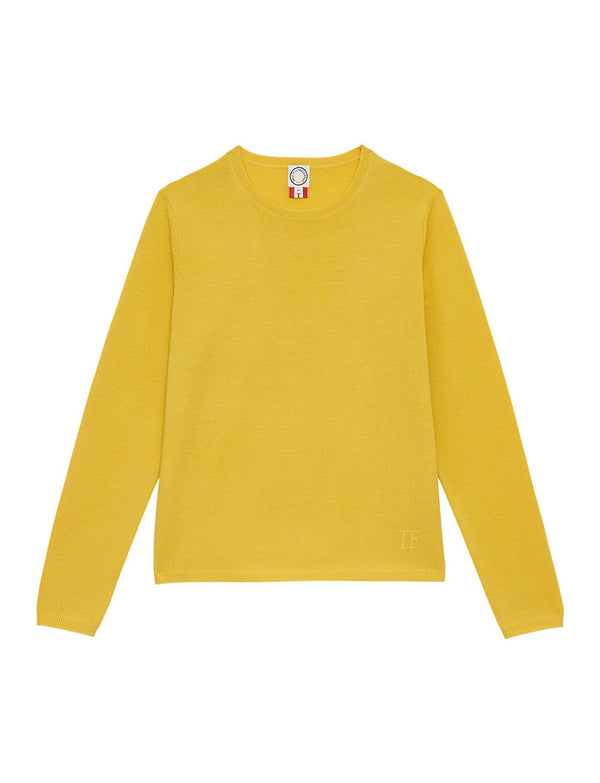 ines de la fressange Pull Angelina laine mérinos jaune