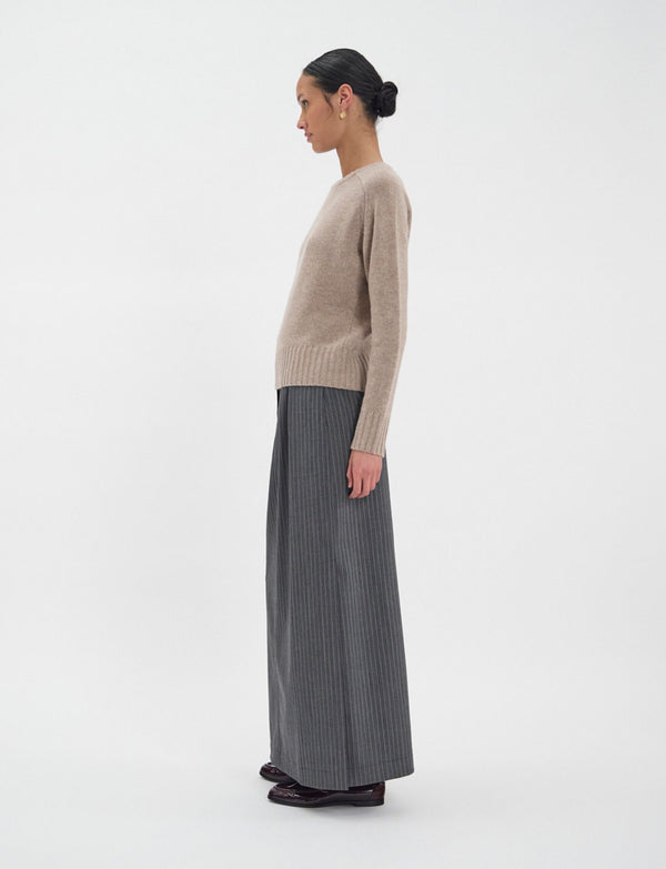 Ines De La Fressange Pull Arthur En Laine Et Cachemire Beige