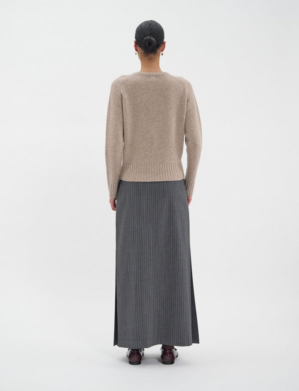Ines De La Fressange Pull Arthur En Laine Et Cachemire Beige