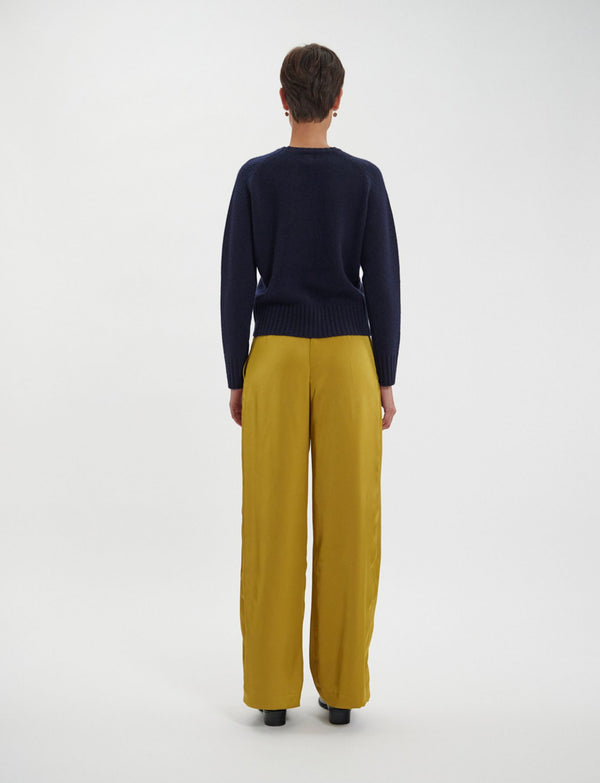 Ines De La Fressange Pull Arthur En Laine Et Cachemire Marine