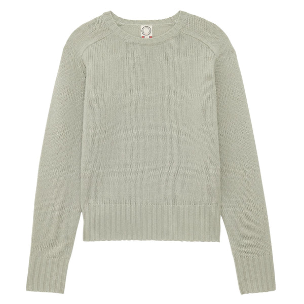 ines de la fressange Pull Arthur en laine et cachemire vert amande