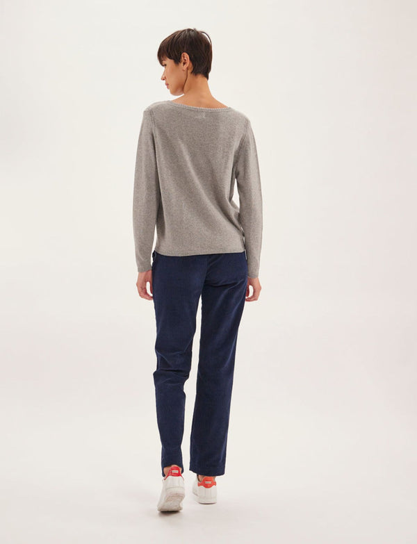 Ines De La Fressange Pull Morgane Laine Et Cachemire Gris
