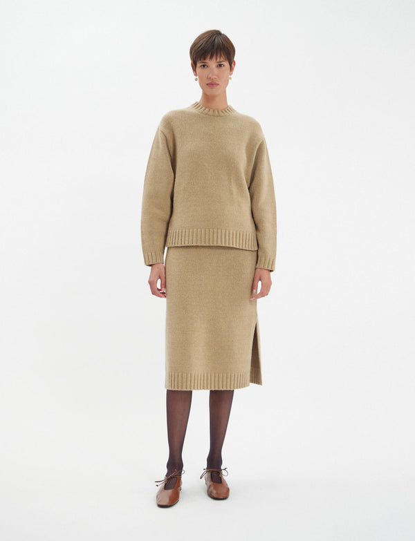 Ines De La Fressange Pull Paulin En Laine Responsable Camel