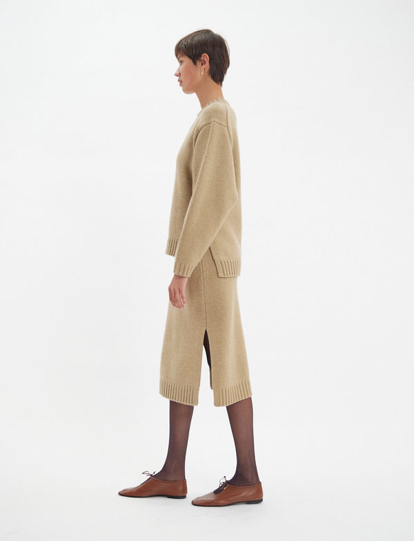 Ines De La Fressange Pull Paulin En Laine Responsable Camel