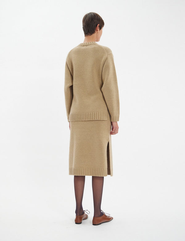 Ines De La Fressange Pull Paulin En Laine Responsable Camel