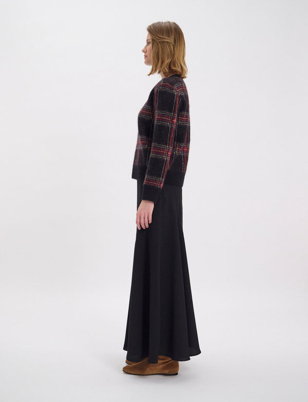 Ines De La Fressange Pull Ulysse Motif Jacquard Noir