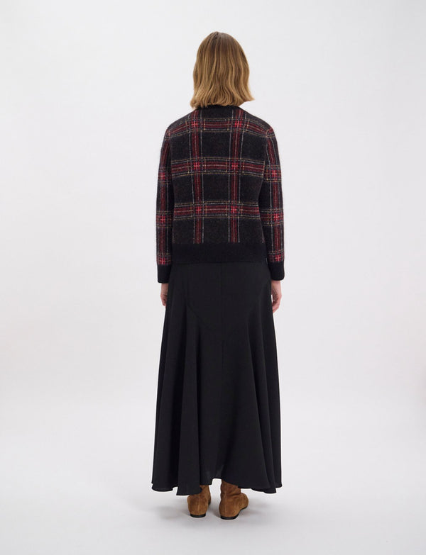 Ines De La Fressange Pull Ulysse Motif Jacquard Noir
