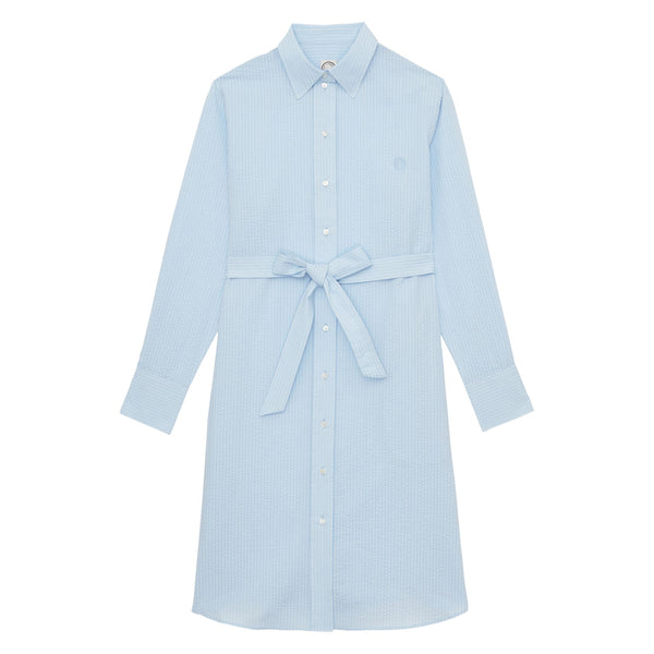 ines de la fressange Robe Amour en coton bleu clair