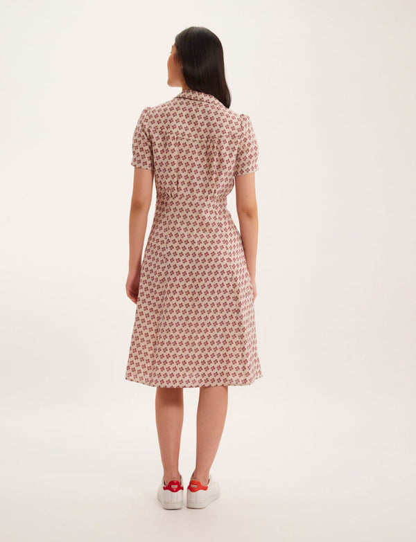 Ines De La Fressange Robe Angèle En Lin Imprimé Indien