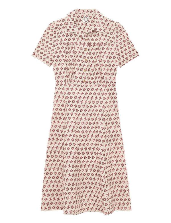 ines de la fressange Robe Angèle en lin imprimé indien