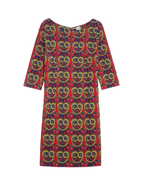 ines de la fressange Robe Justine imprimé mascarade vert