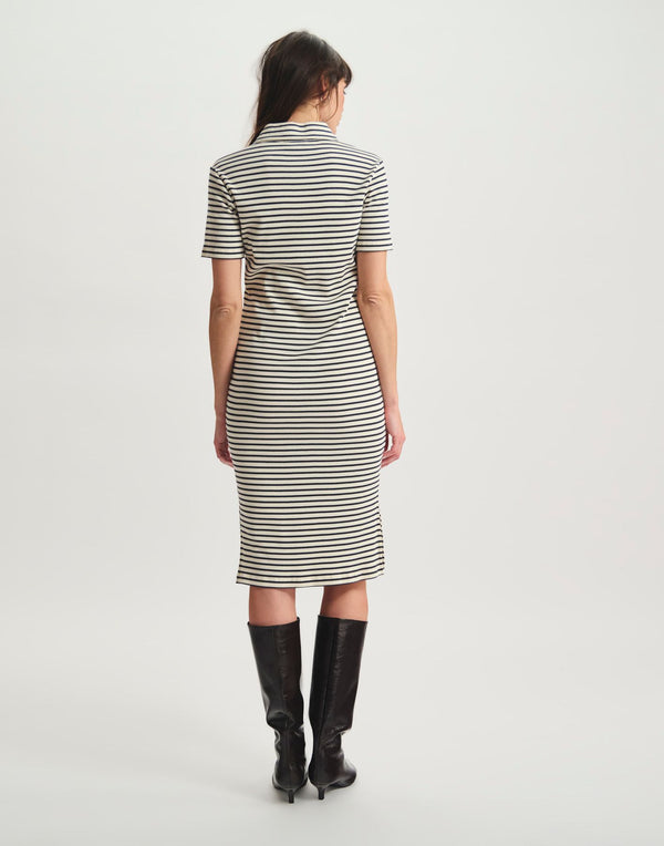 Ines De La Fressange Robe Romane En Coton Bio Marine
