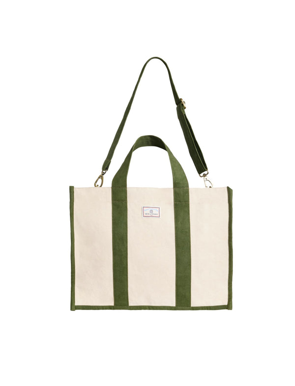 Ines De La Fressange Sac Cabas Alicia Kaki Taille M