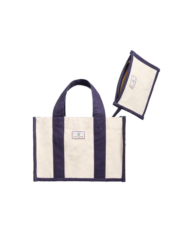 Ines De La Fressange Sac Cabas Alicia Marine Taille S