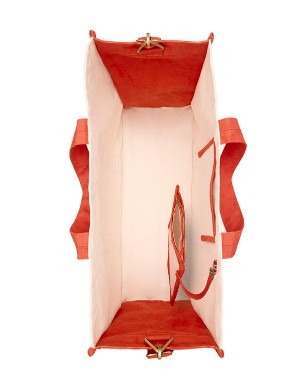 Ines De La Fressange Sac Cabas Alicia Rouge Taille L