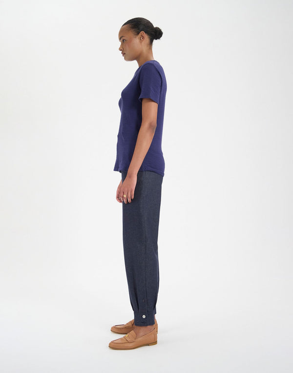 Ines De La Fressange T-shirt Paul En Coton Marine à Rayures