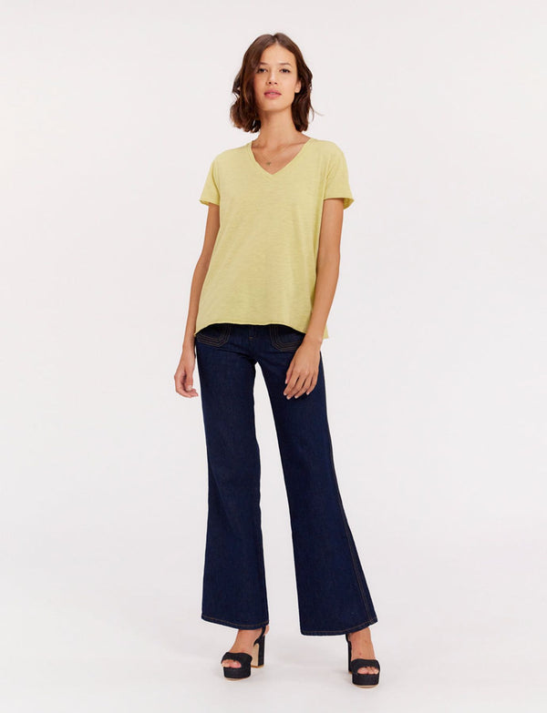 Ines De La Fressange Tee Shirt Katalina Col V Citron