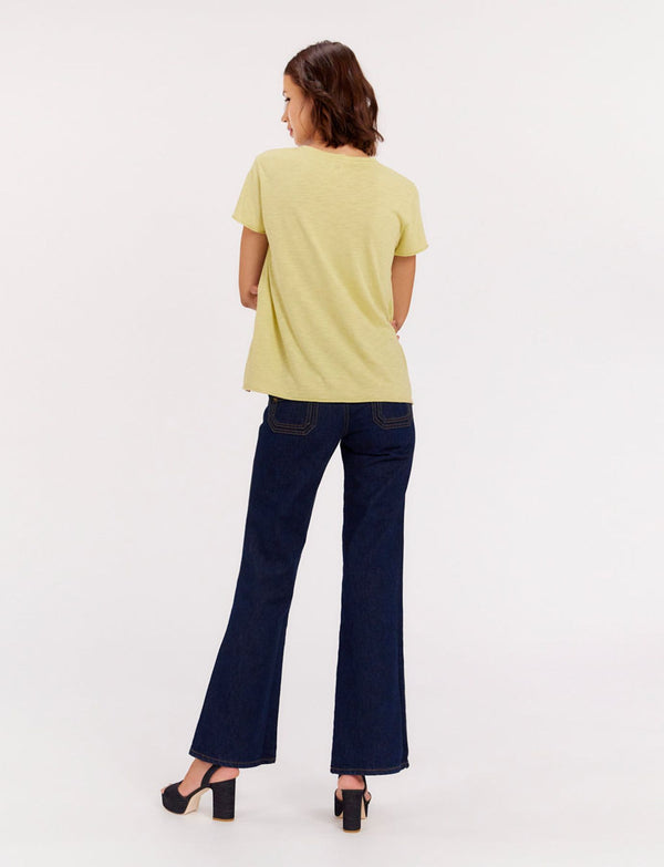 Ines De La Fressange Tee Shirt Katalina Col V Citron