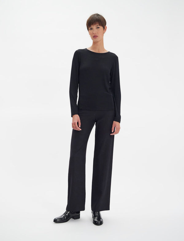 Ines De La Fressange Tee Shirt Manches Longues Cindy Noir