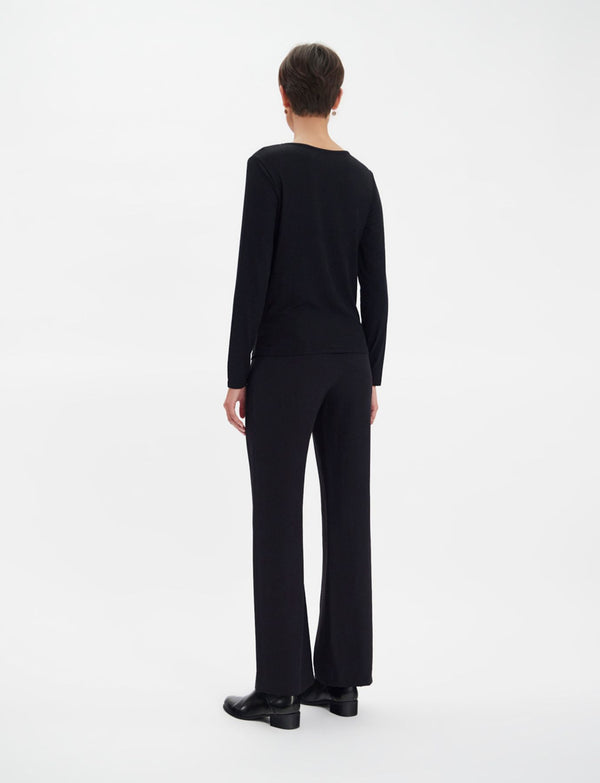 Ines De La Fressange Tee Shirt Manches Longues Cindy Noir