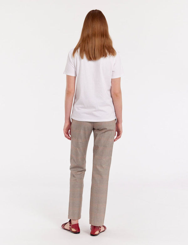 Ines De La Fressange Tee-shirt Oscar Col Rond Rouge