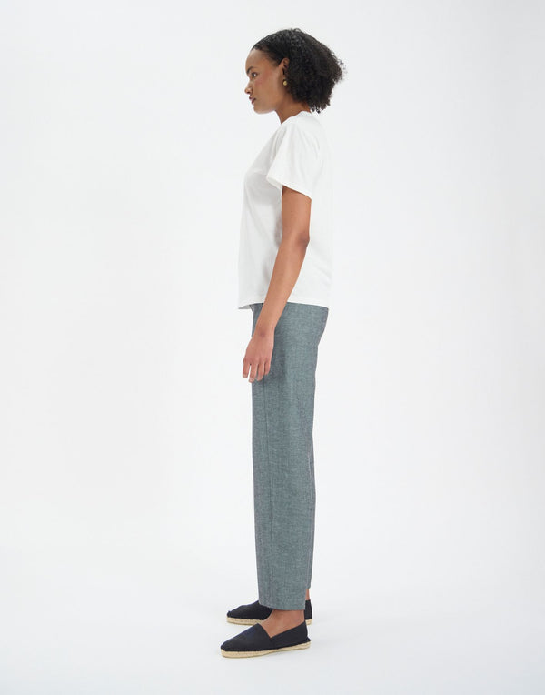 Ines De La Fressange Top Maxence Blanc En Coton Bio Imprimé Rouge