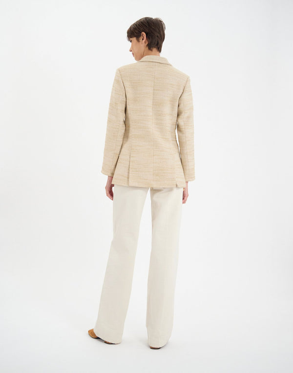 Ines De La Fressange Veste Bart En Coton Mélangé Sable