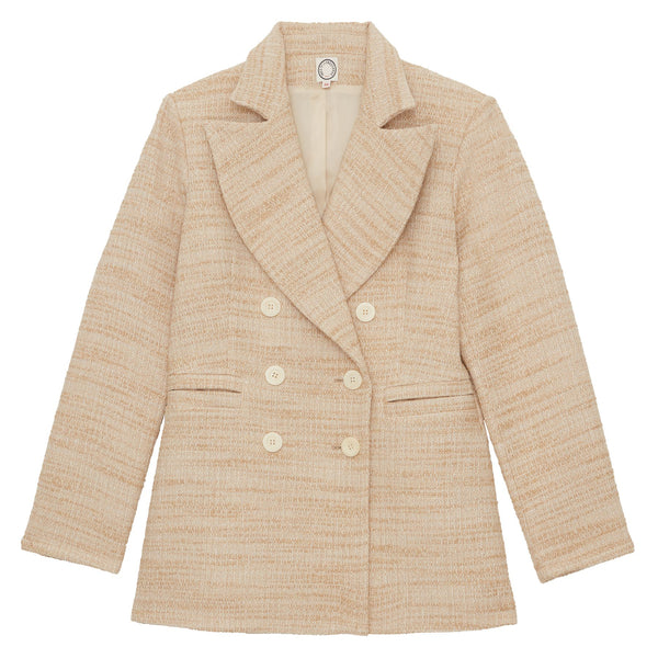 ines de la fressange Veste Bart en coton mélangé sable