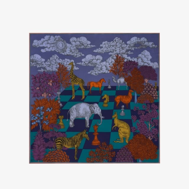 Inouï Editions Carré En Cachemire 130 - Magnus - Vert Foncé