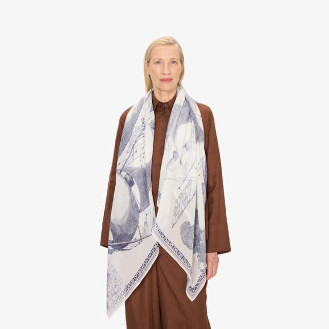 inouï editions Écharpe 100 - Des Rives Et Des Reves - Blanc