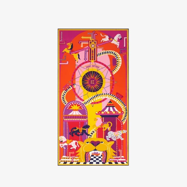 Inouï Editions Écharpe 100 - Rollercoaster - Flamboyant