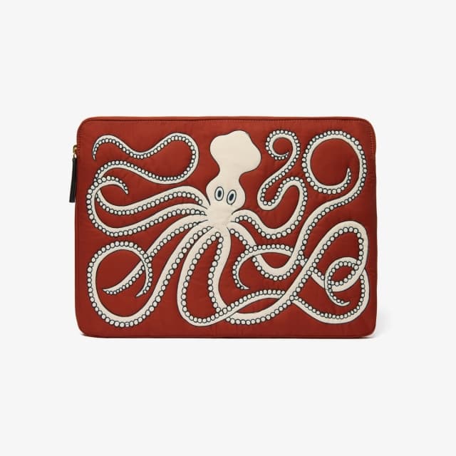 inouï editions Housse d'ordinateur 16" - Octopus - Orange