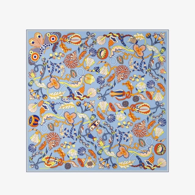 Inouï Editions Carré 100 - Botanique - Bleu