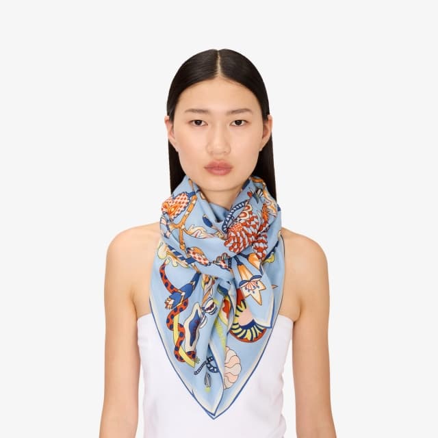 inouï editions Carré 100 - Botanique - Bleu