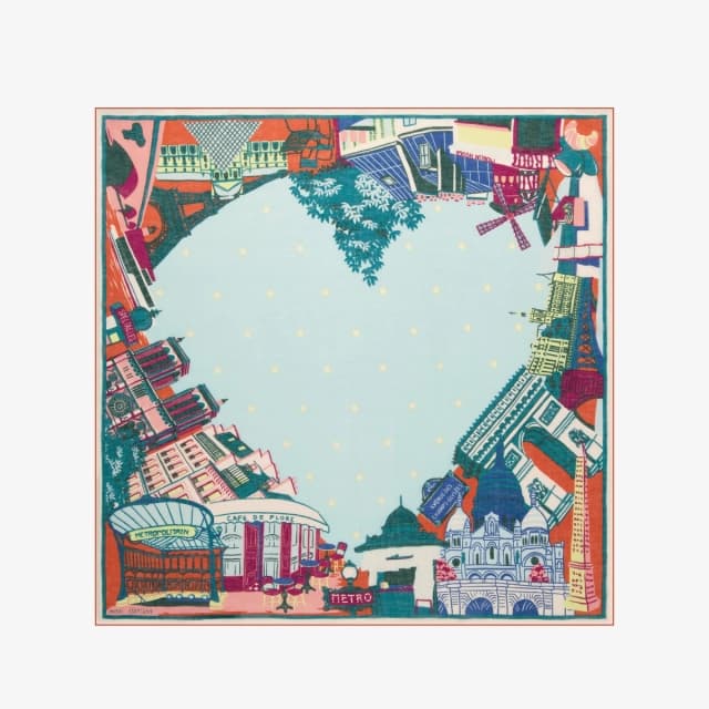 Inouï Editions Carré 100 - J'Aime Paris - Multicolore