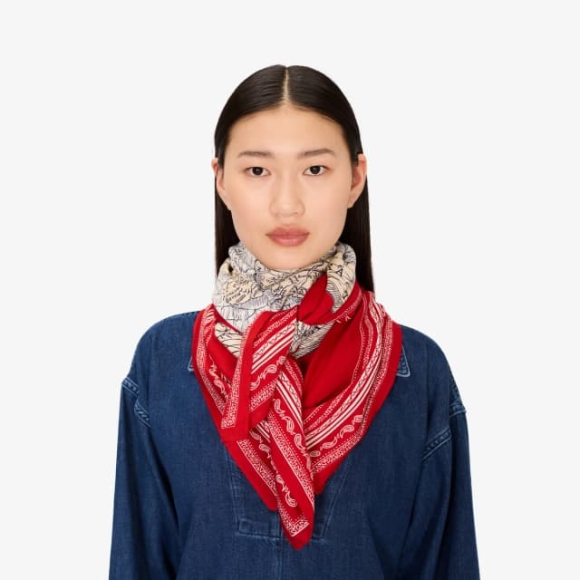 Inouï Editions Carré 100 - Mappemonde - Rouge