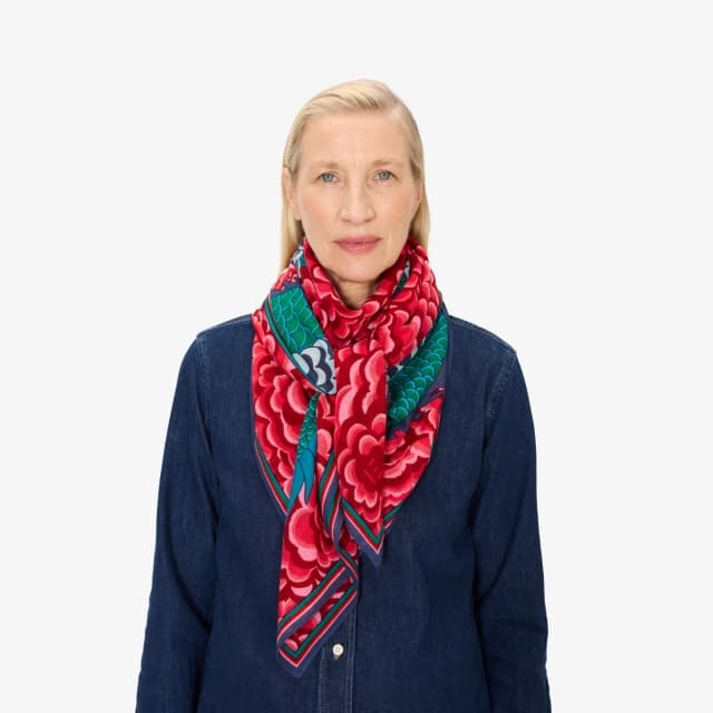 inouï editions Carré 130 - Dragon - Fuchsia