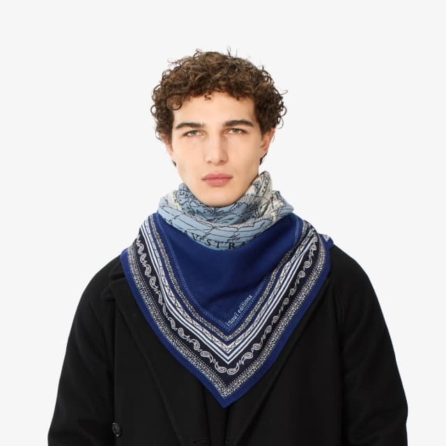 Inouï Editions Carré 130 - Mappemonde - Bleu