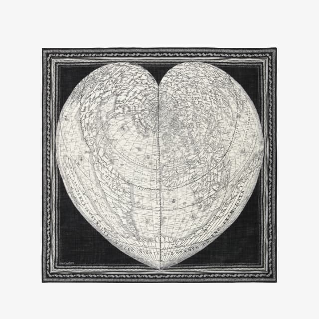 Inouï Editions Carré 130 - Mappemonde - Noir