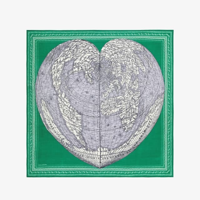 Inouï Editions Carré 130 - Mappemonde - Vert