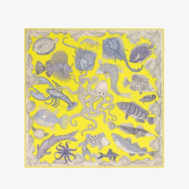 Inouï Editions Carré 130 - Poseidon - Citron