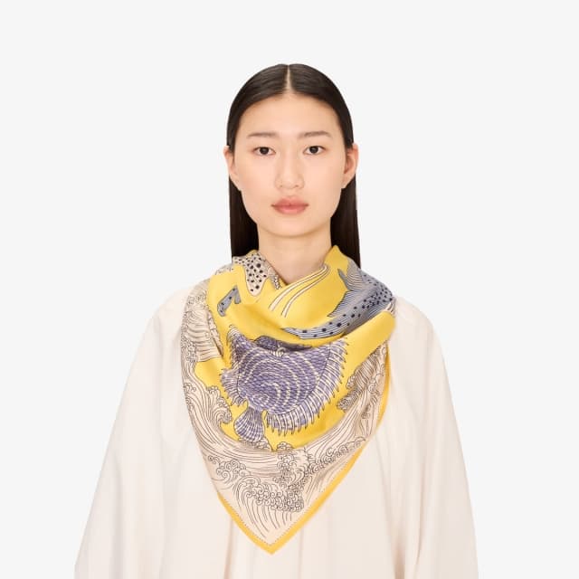 Inouï Editions Carré 130 - Poseidon - Citron