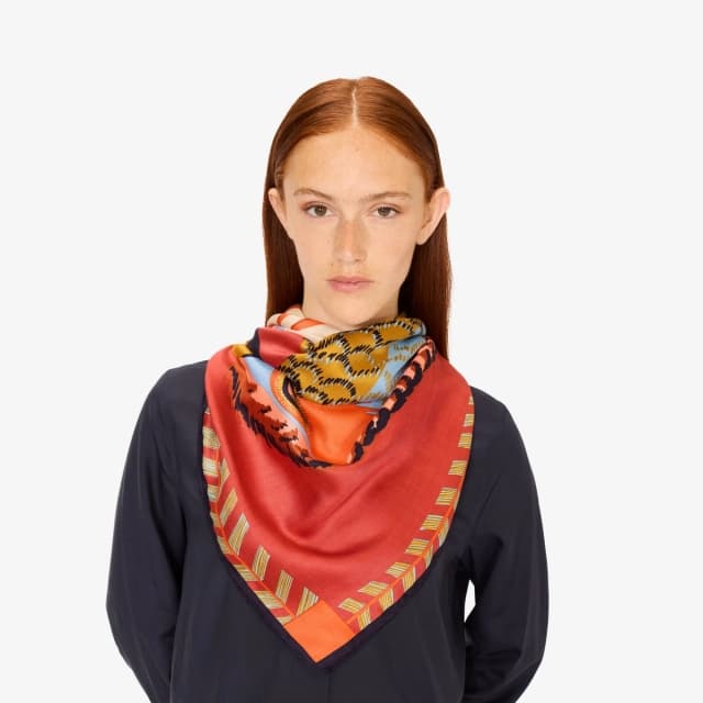 inouï editions Carré 130 - Toucan - Orange