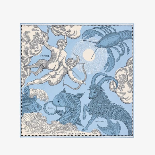 Inouï Editions Carré 65 - Astro Gemini - Bleu