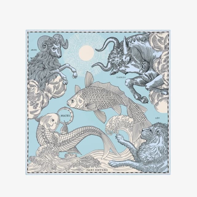 Inouï Editions Carré 65 - Astro Pisces - Bleu