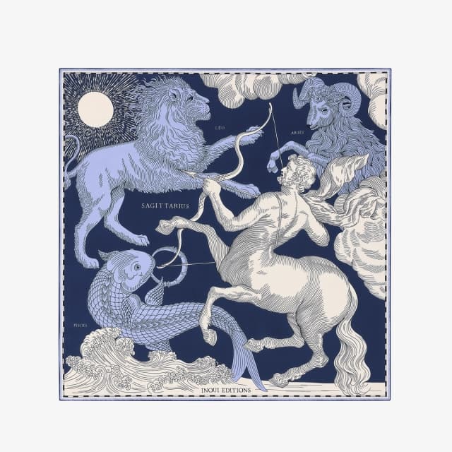 Inouï Editions Carré 65 - Astro Sagittarius - Bleu