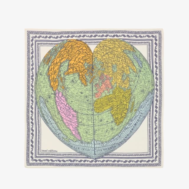 Inouï Editions Carré 65 - Mappemonde - Blanc