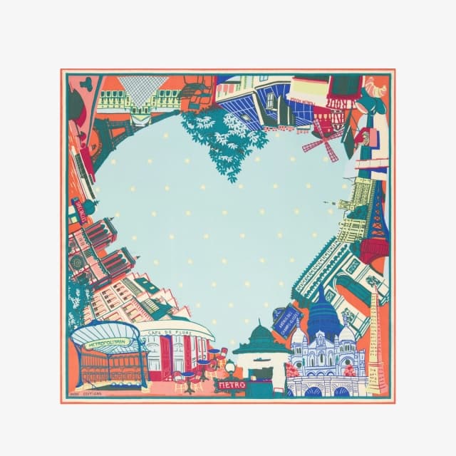 Inouï Editions Carré 70 - J'Aime Paris - Multicolore